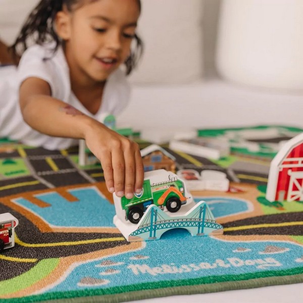 Продукт Melissa and Doug Paw Patrol - Килим с дървени превозни средства   - 0 - BG Hlapeta